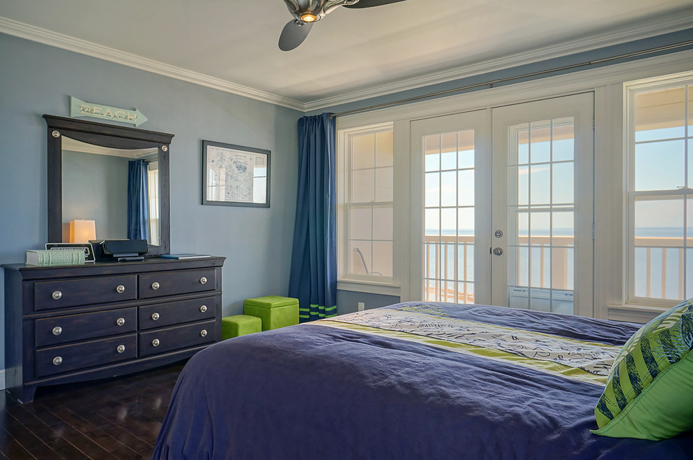 Inspiration for a beach style bedroom in Other.