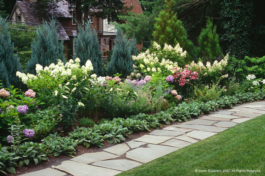 This is an example of an eclectic landscaping in New York.