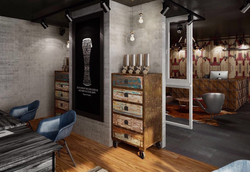 Рабочее пространство для московской компании в стиле "LOFT", 96 кв.м.