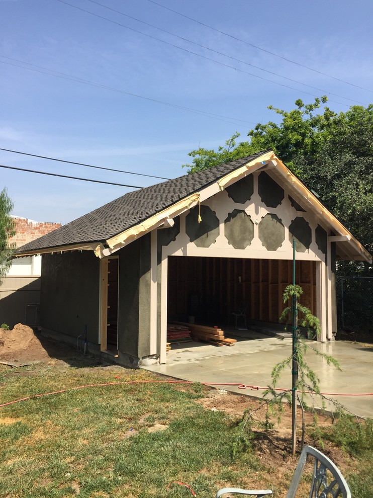 New 2 car garage historical house