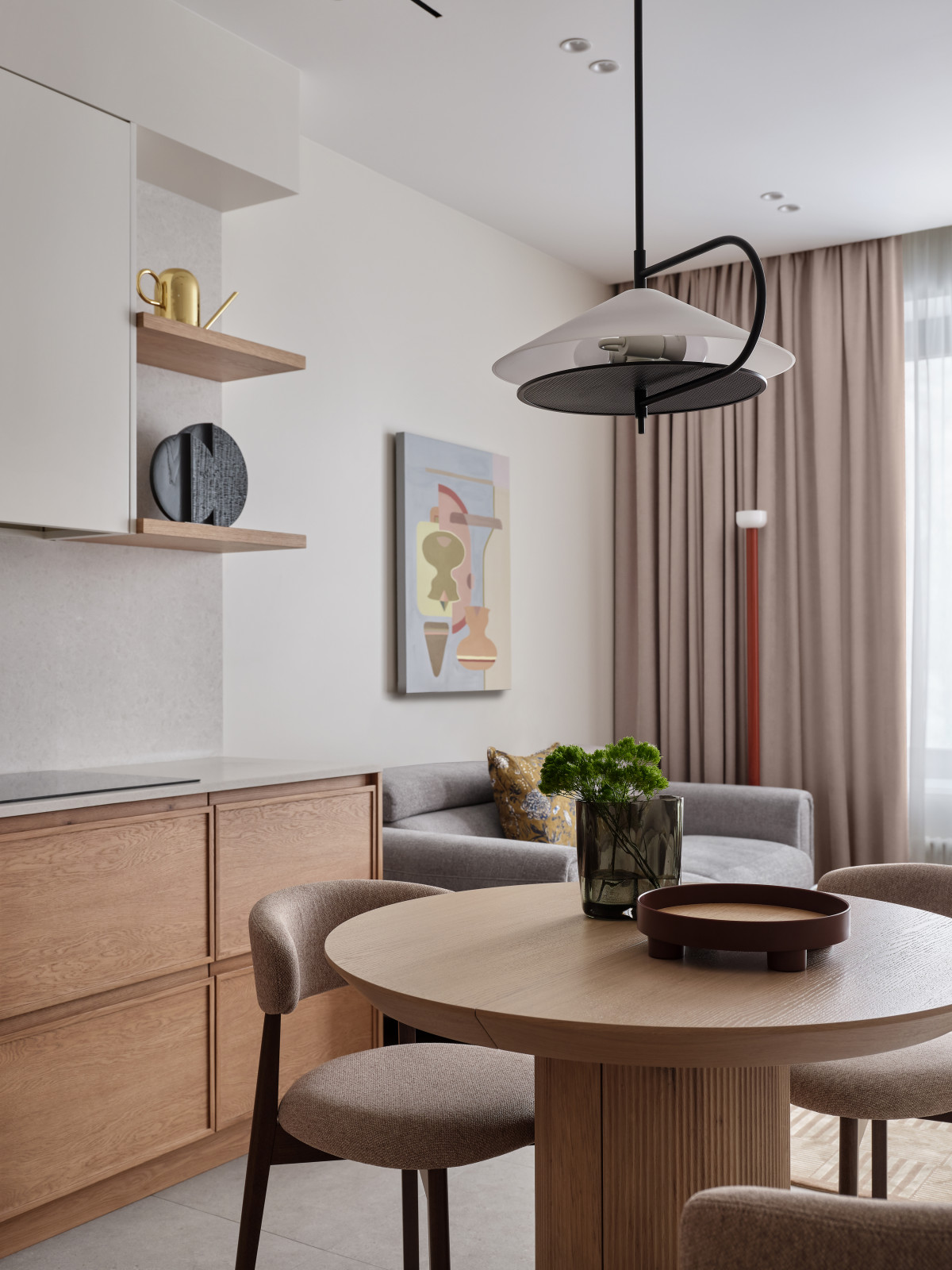 Скандинавский интерьер в квартире на берегу Москвы-реки: Интерьер+Дизайн