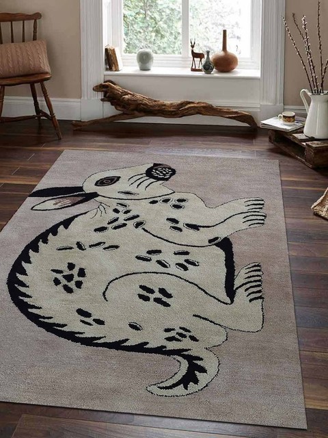 Rugsotic Carpets Hand Tufted Wool Area Rug Kids Cream - Contemporary ...