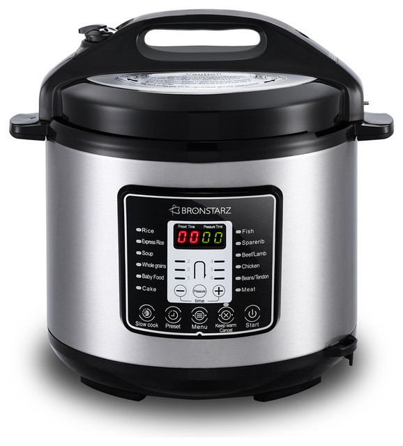 Bronstarz 6 Qt 8in1 MultiUse Programmalbe lifestyle Pressure Cooker