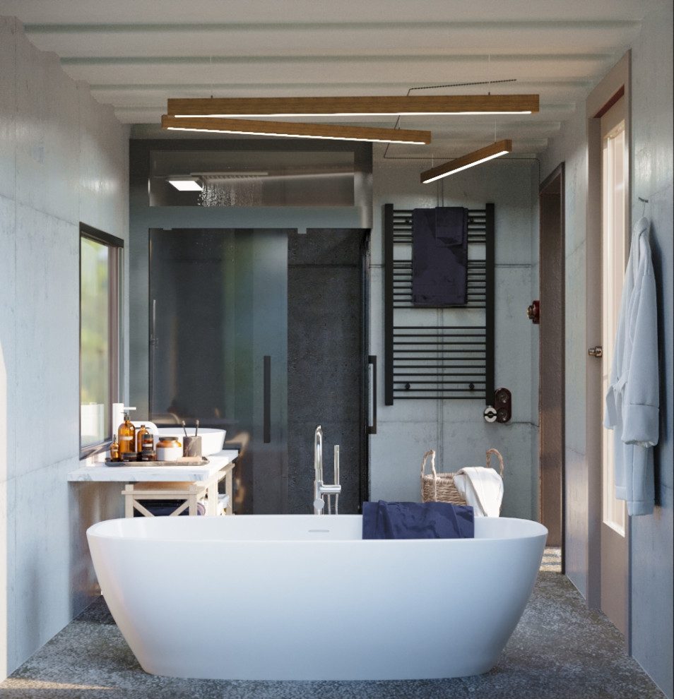 Ванная комната в лофт стиле