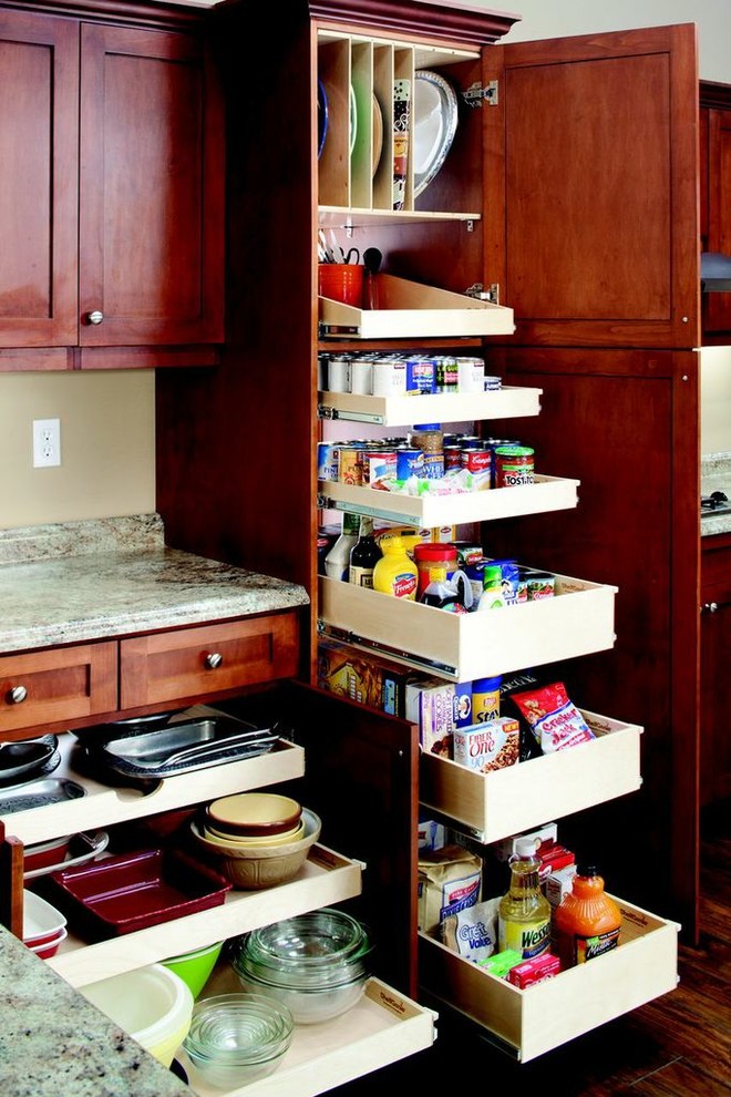 Pantry Slide Out Shelves - Contemporary - Richmond - by ShelfGenie of