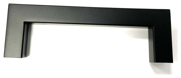 Celeste Square Bar Pull Cabinet Handle Black Stainless 12mm, 18"