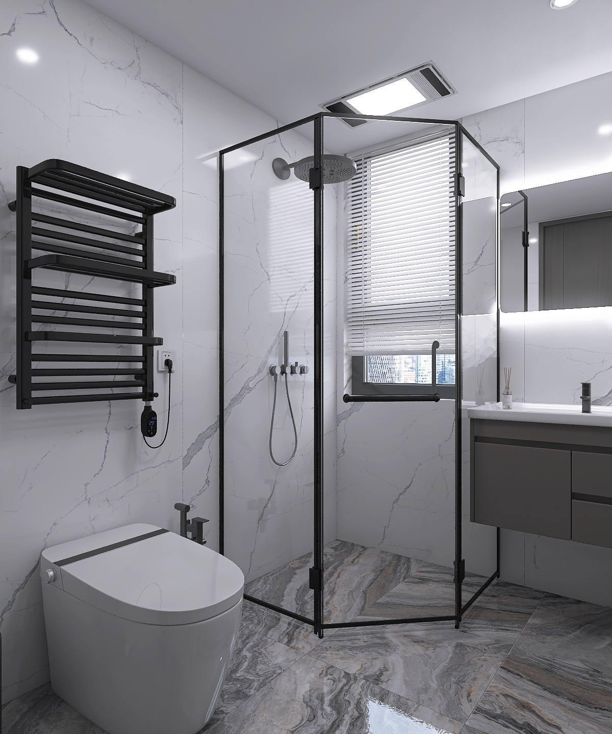 Конкурсная работа 70 кв.м. (кухня-гостиная)