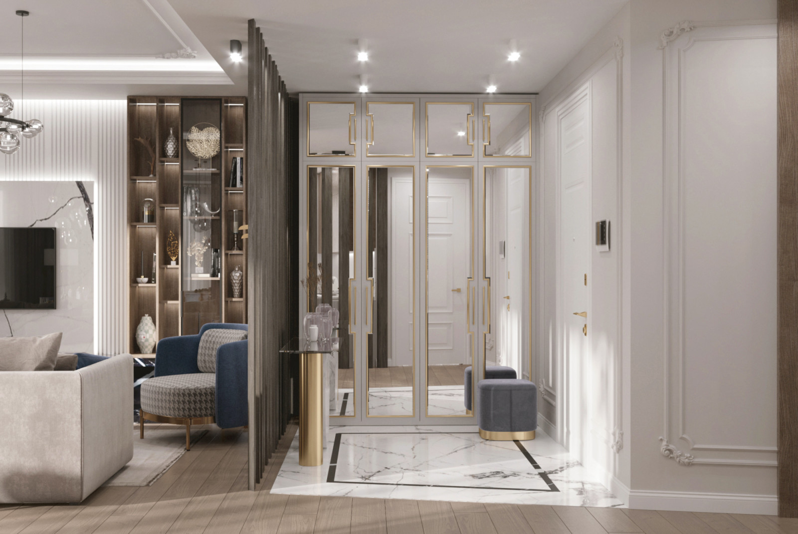 Интерьер для семьи с двумя детьми