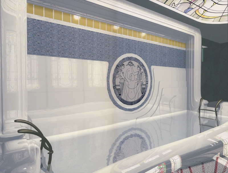 Проект комнаты с бассейном