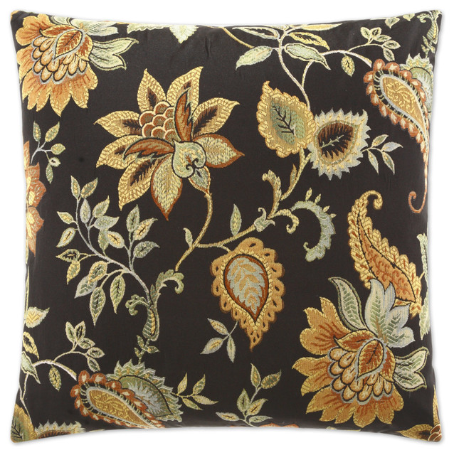 Canaan Company 24 X24 Accent Pillow Veranda Black Contemporary