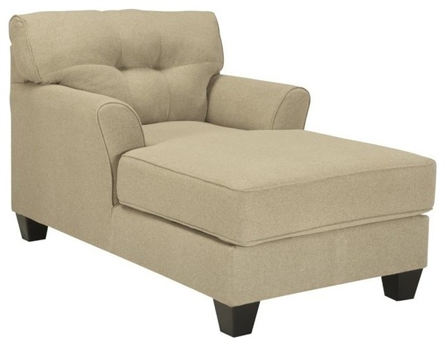 Ashley Laryn Chaise Khaki Transitional Indoor Lounge Ashley Laryn Chaise Khaki