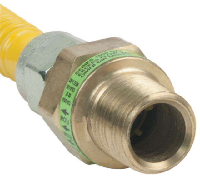 BrassCraft® CSSD44R24P ProCoat® Gas Connector w/ Excess Flow Valve, 1