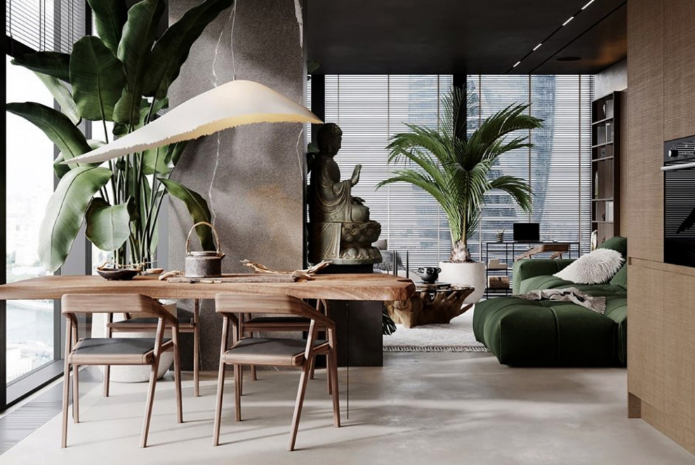 КВАРТИРА В БАЛИЙСКОМ СТИЛЕ В МОСКВА-СИТИ