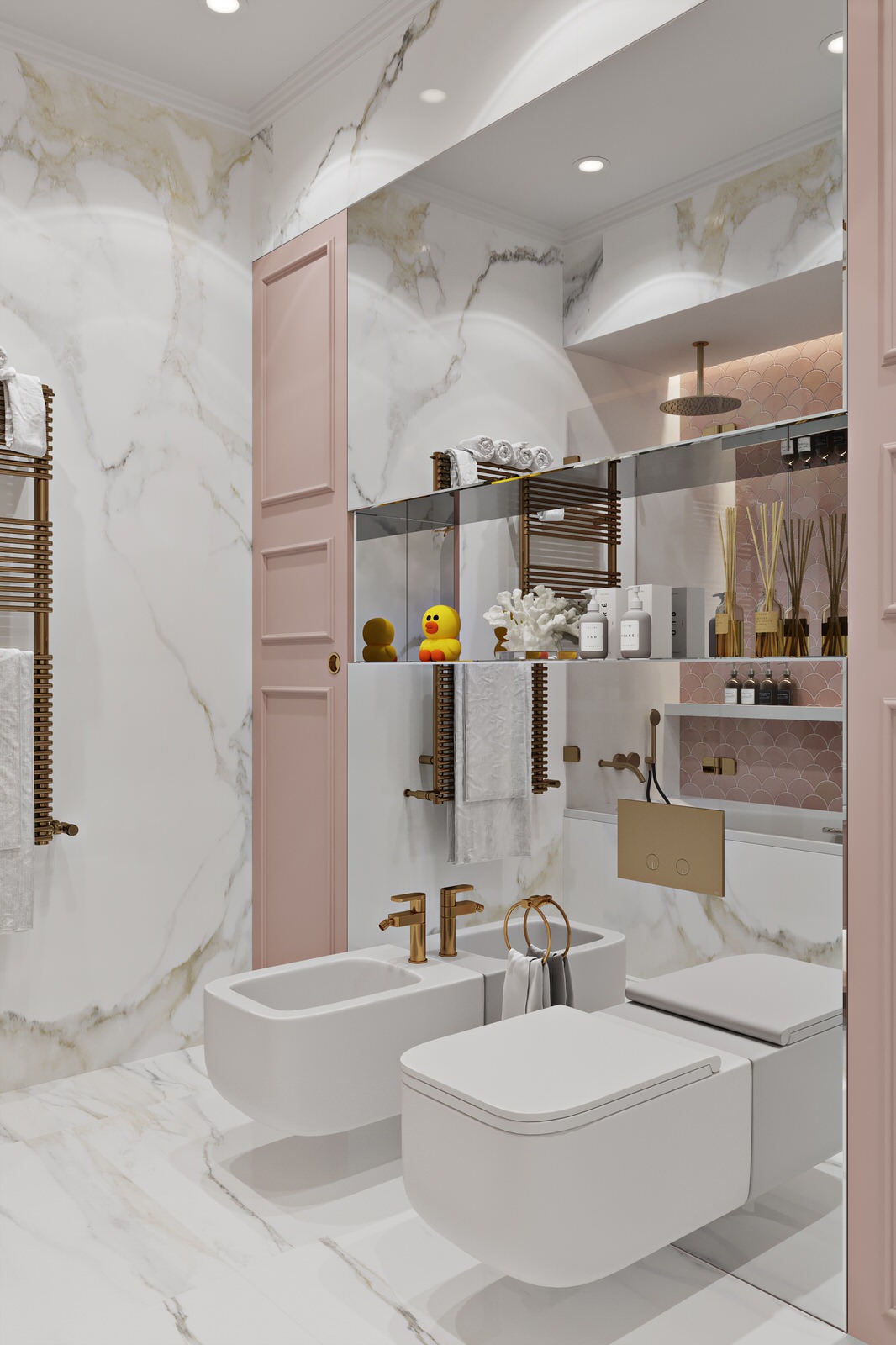 Квартира с сочными цветовыми акцентами для большой семьи