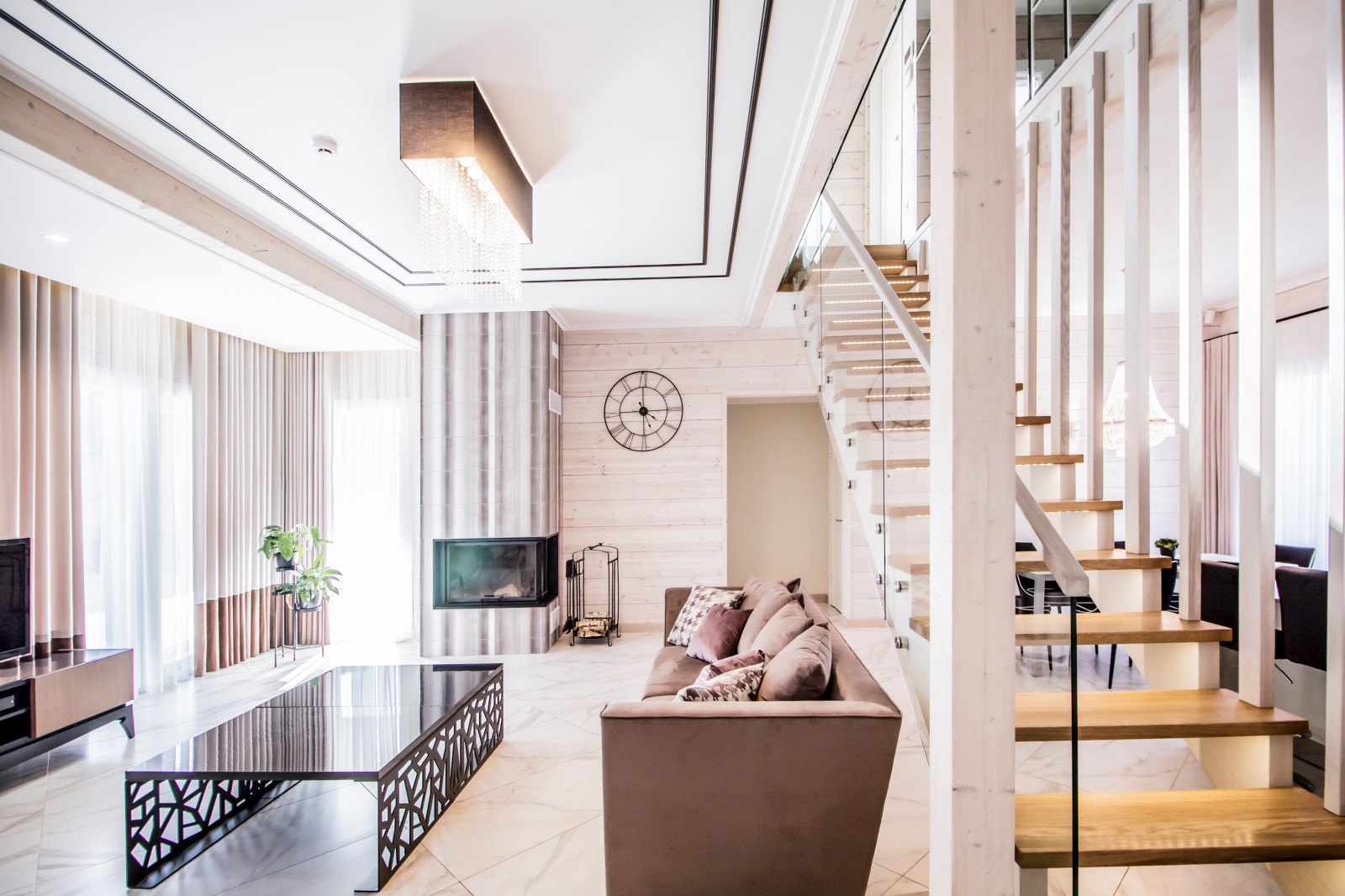 Inside a Wooden House