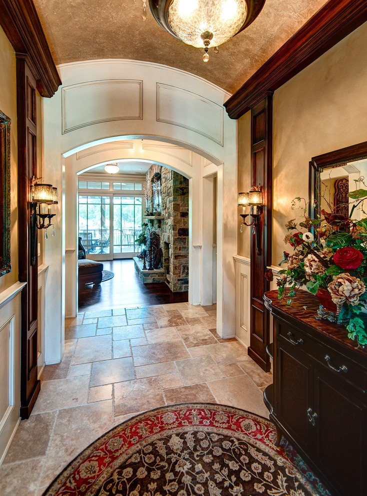 Inspiration for a transitional entryway remodel in Chicago