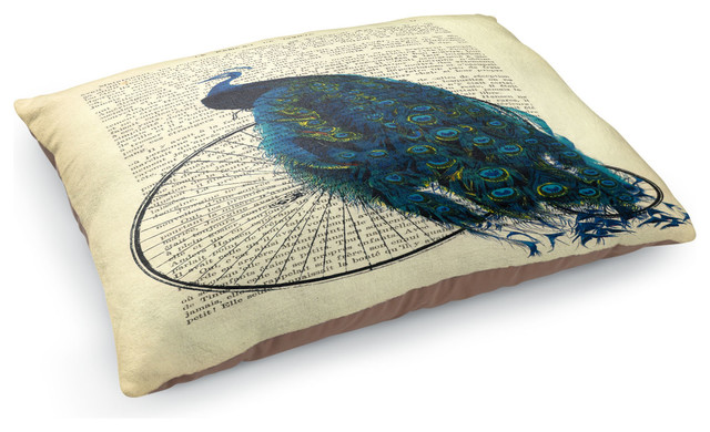 Peacock Bicycle Pet Bed Tropical Dog Beds By Dianoche Designs