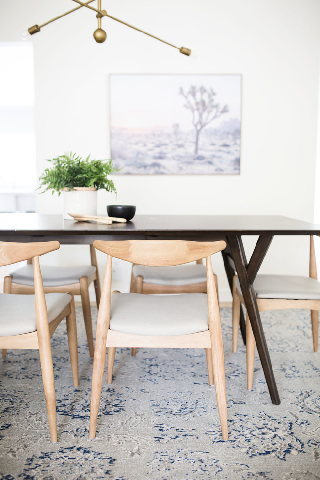 Example of a transitional dining room design in Phoenix