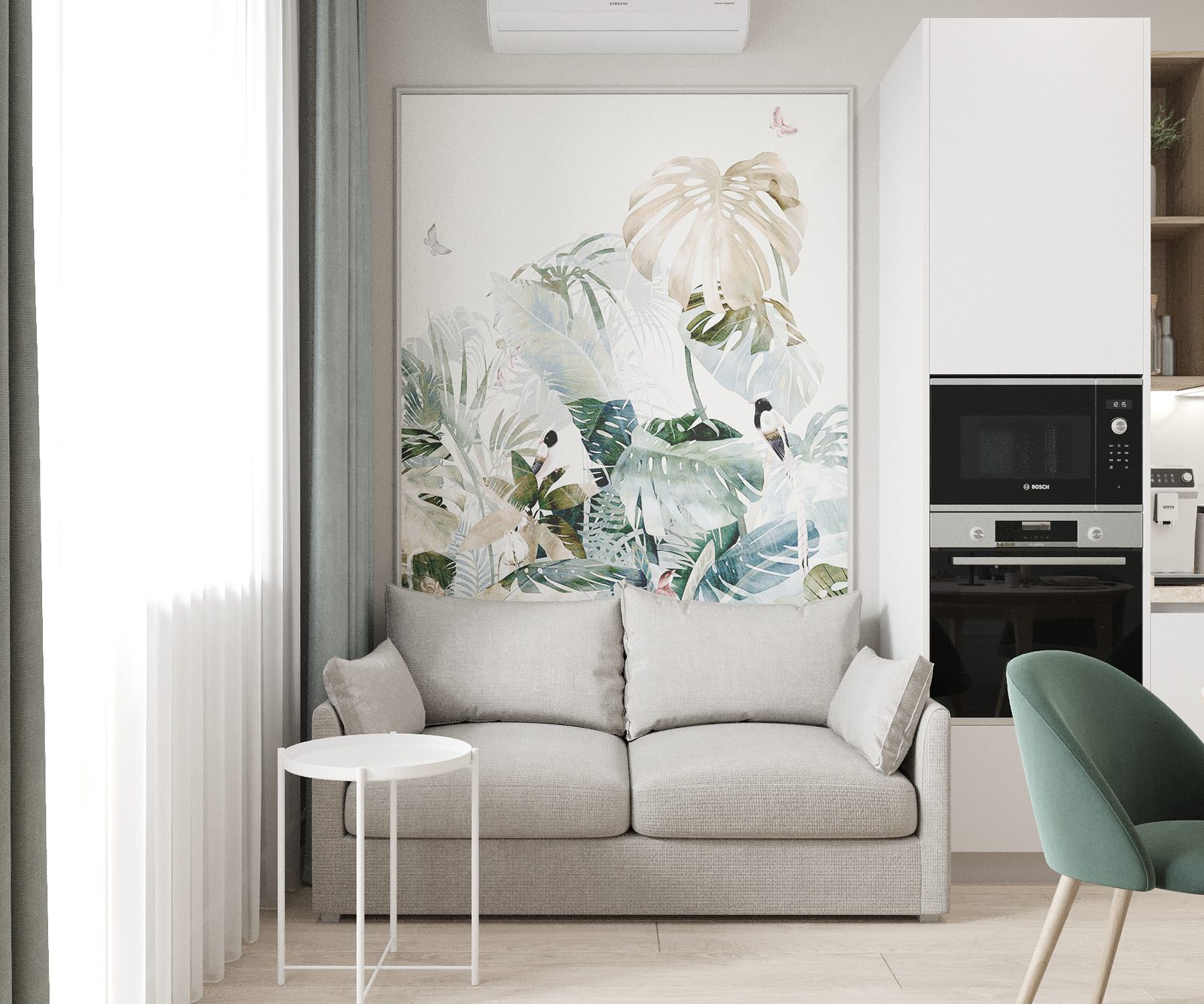 Кухня-гостиная в ЖК Аристократ