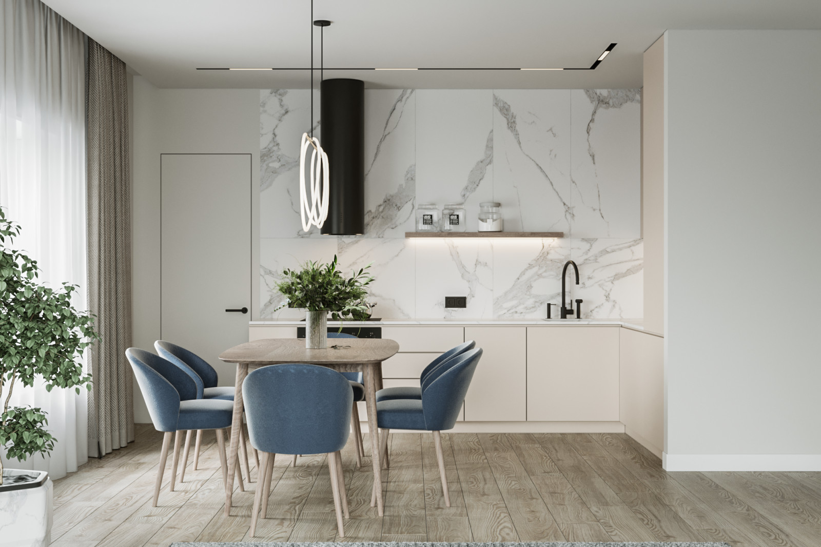 Кухня гостиная