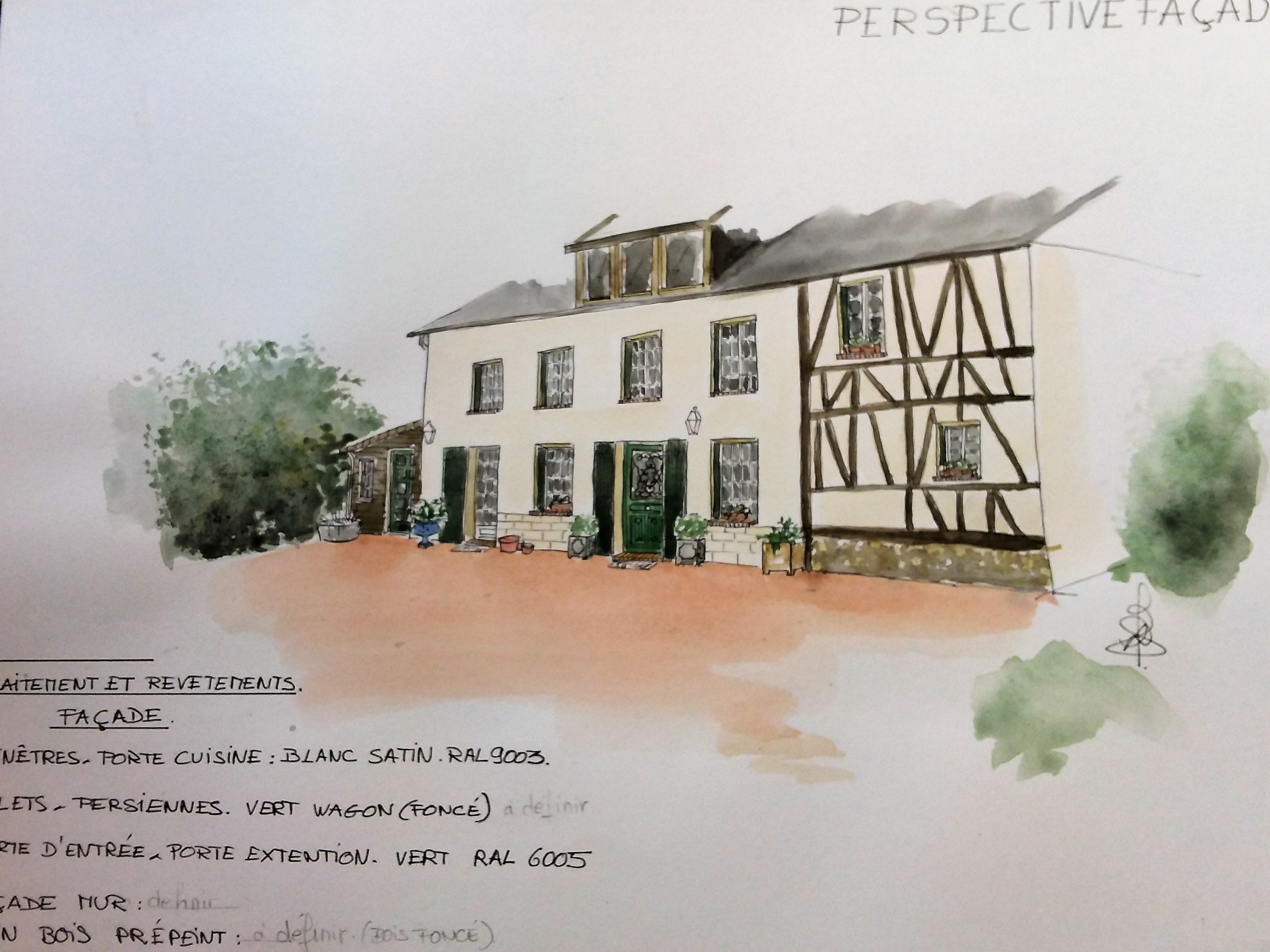 Rénovation façades, home staging pour une belle demeure anglo-normande.