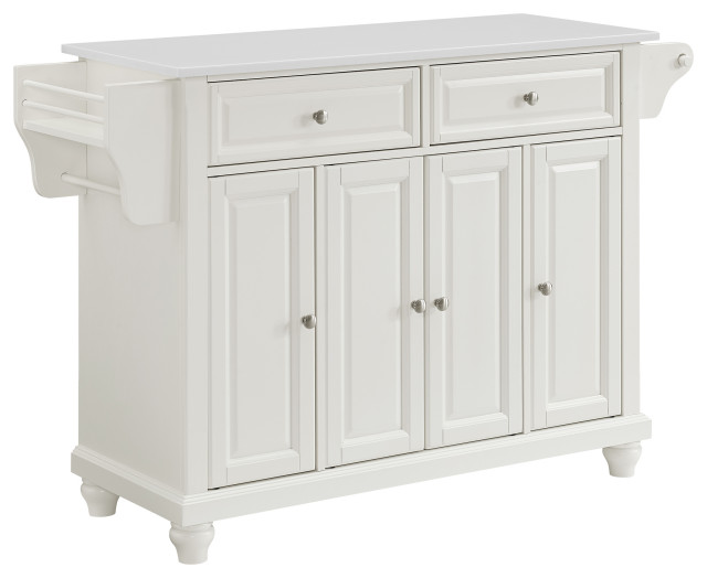 Cambridge Granite Top Full Size Kitchen Island Cart Traditional Islands And Carts By Crosley Houzz Cambridge Granite Top Full Size Kitchen, Crosley Cambridge Wood Top Kitchen Island In White