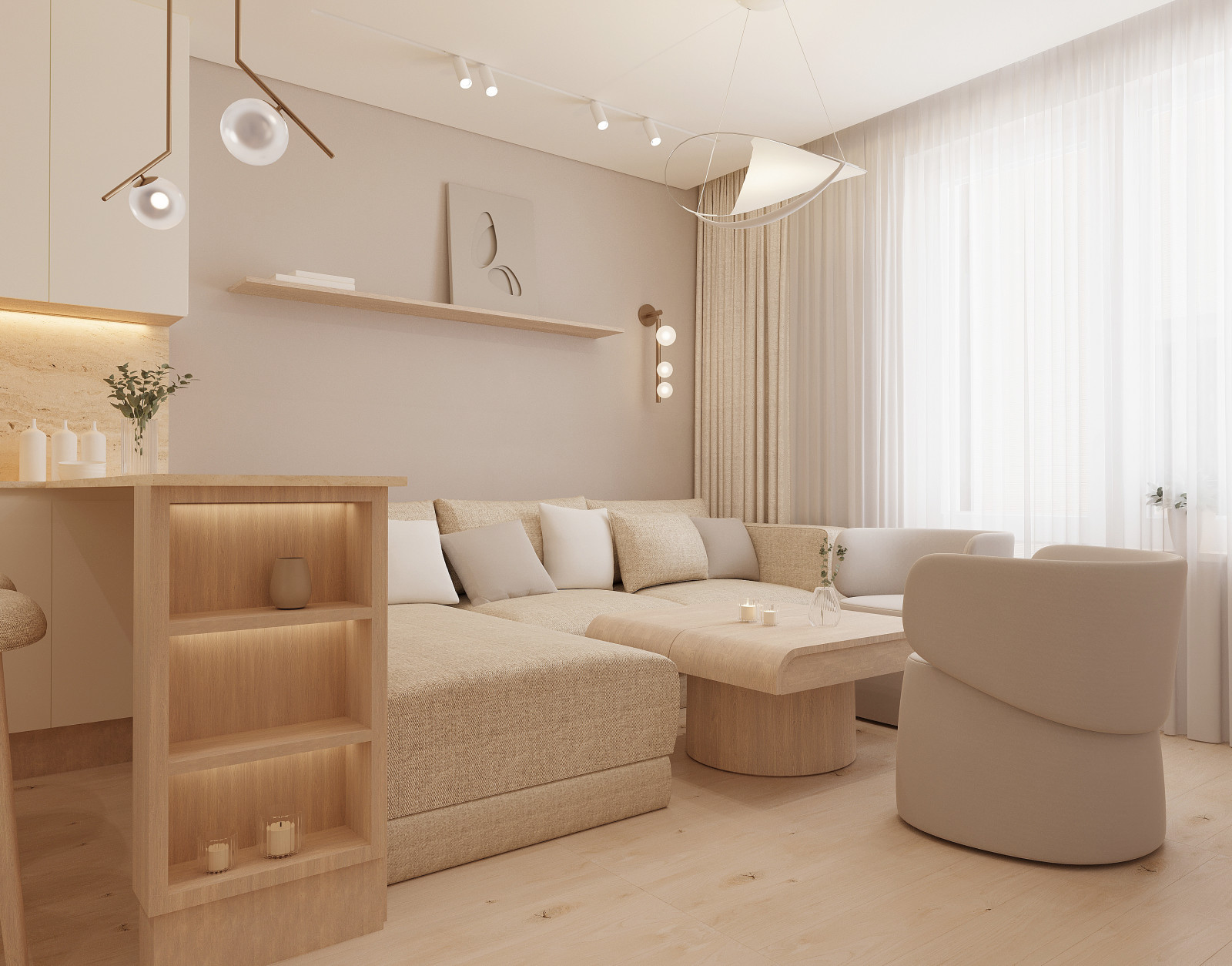 Проект квартиры 45,5м2