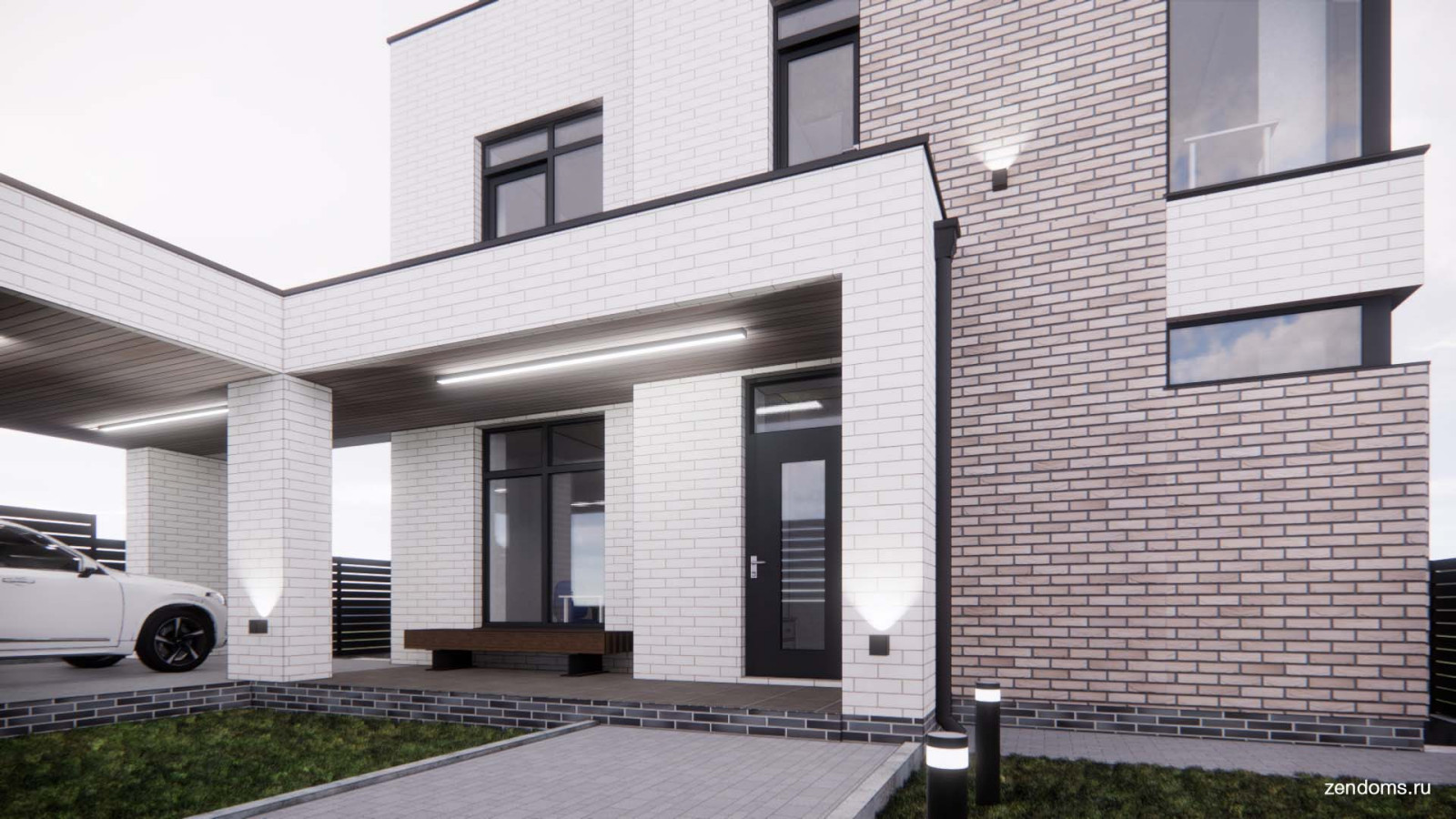 Проект дома с плоской кровлей