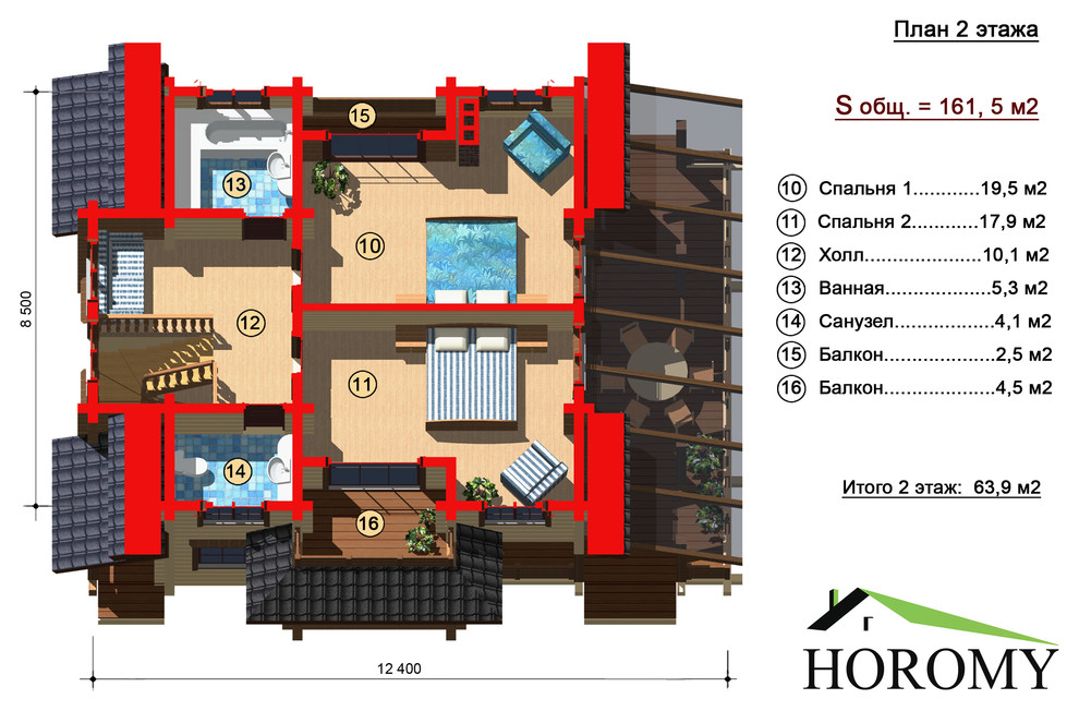 Проекты домов из клееного бруса