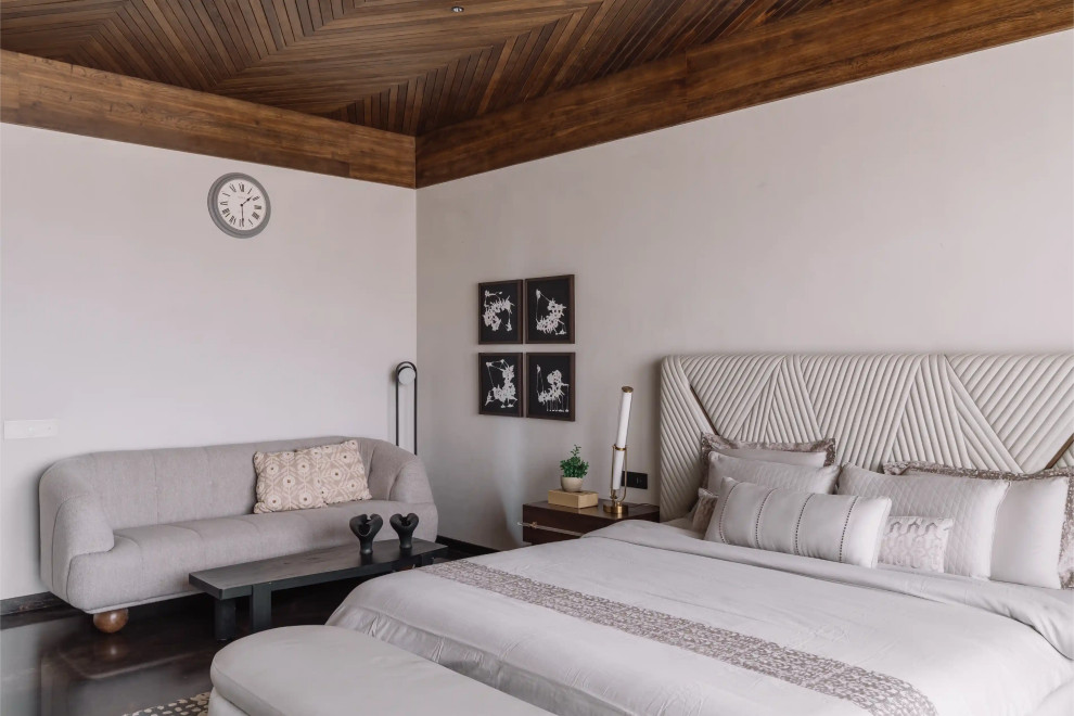 Photo of a contemporary bedroom in Ahmedabad.