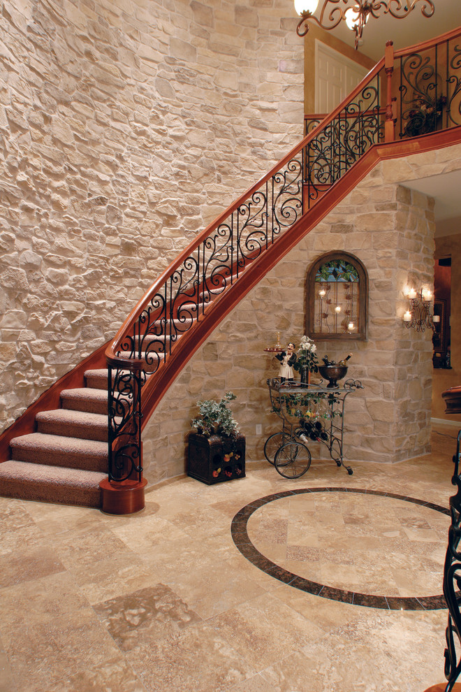 Photo of a mediterranean staircase in Los Angeles.