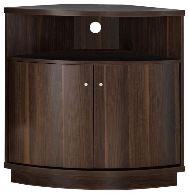 Rhen Contemporary Open Shelf Corner Buffet Transitional Buffets And