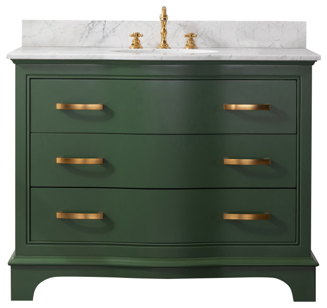 Monroe 42" Bathroom Vanity Contemporary Bathroom Vanities And Sink