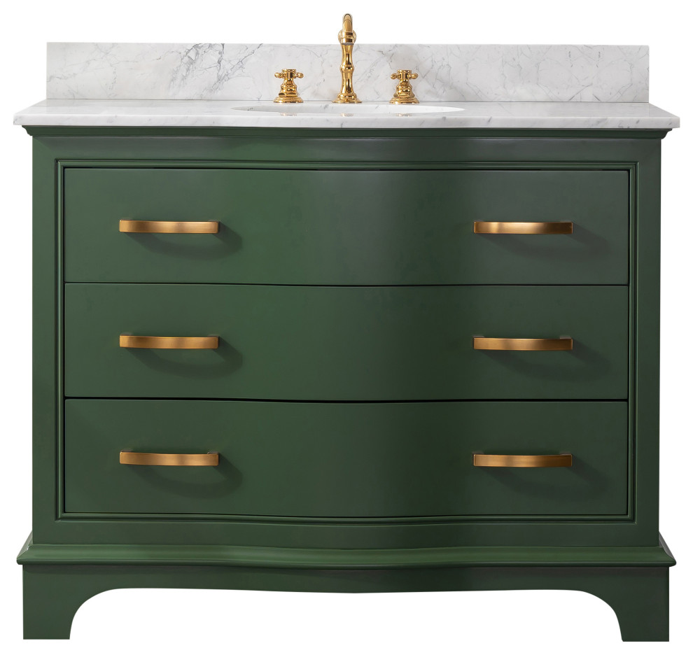 Monroe 42" Bathroom Vanity Contemporary Bathroom Vanities And Sink