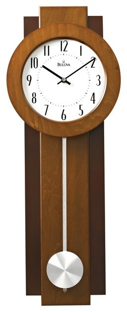 Bulova Avent Modern Pendulum Wall Clock Dual Finish Aluminum Bulova Avent Modern Pendulum Wall Clock Dual Finish Aluminum