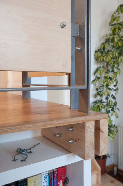 Leith flat conversion modern-wohnbereich