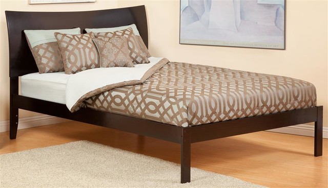 Eco-friendly Wood Platform Bed (Full in Caram