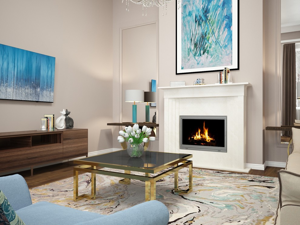 Гостиная в загородном доме.