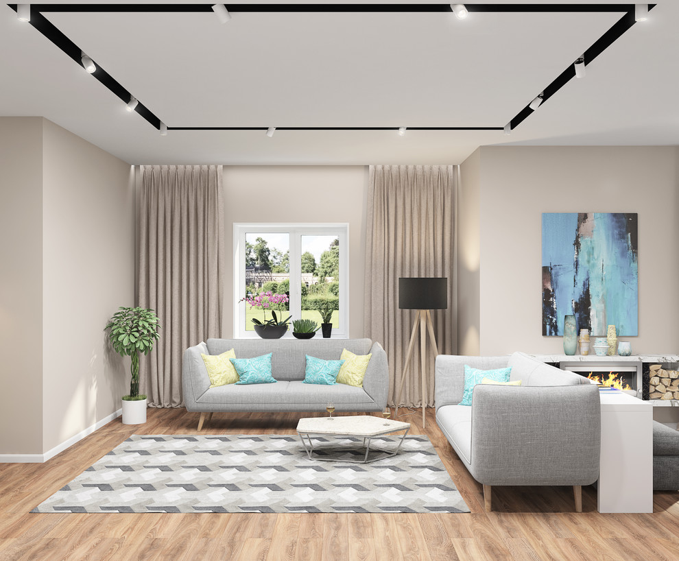 Дизайн кухни-гостиной