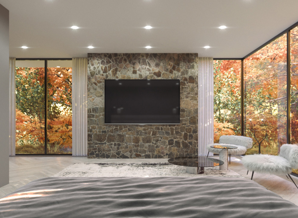 House with an interior courtyard garden and pool