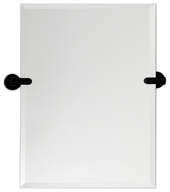 Frameless Rectangle Tilt Vanity Mirror Contemporary Bathroom Mirrors by Decor Wonderland