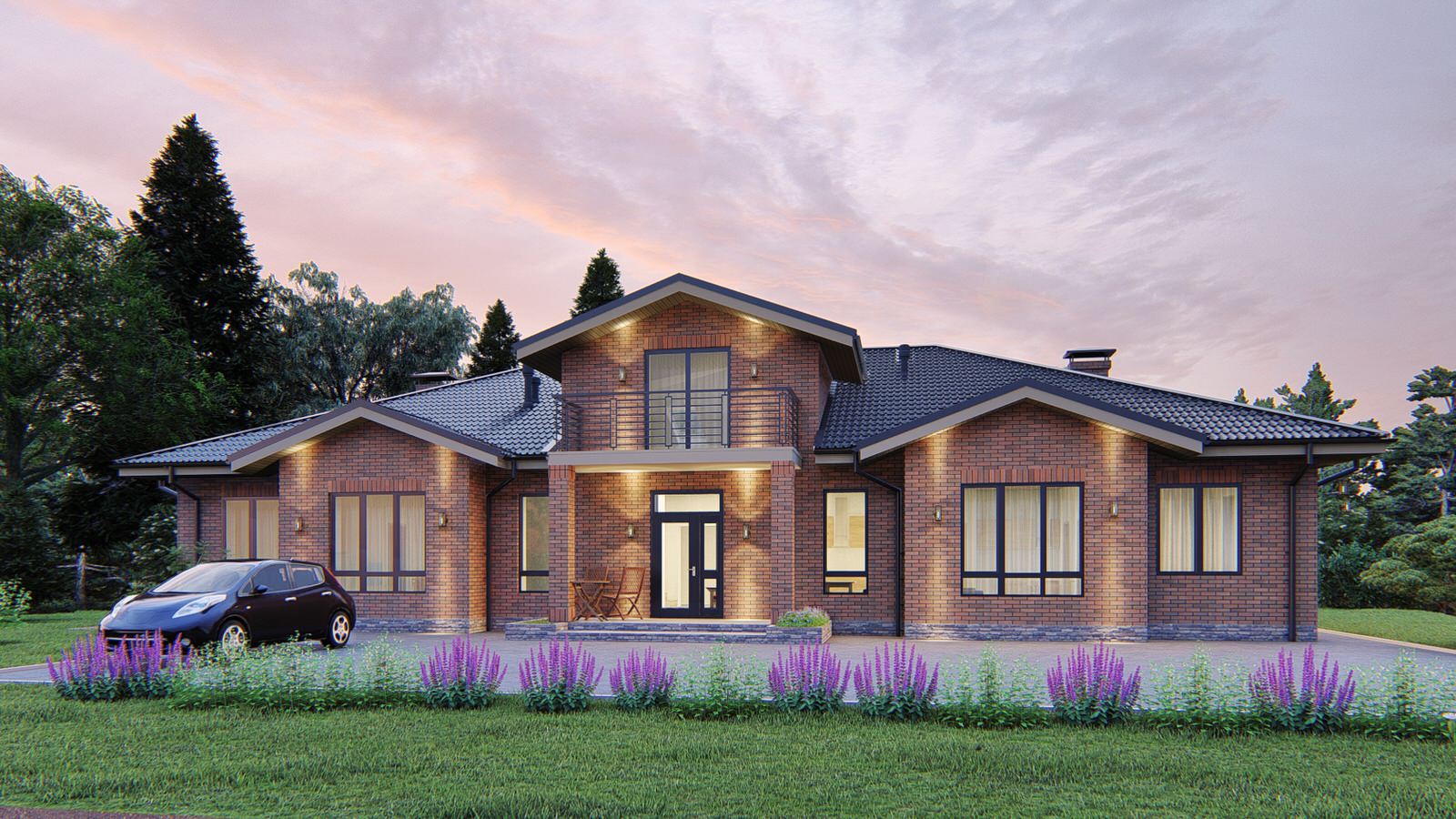 Варианты проекта гостевого дома в Подмосковье