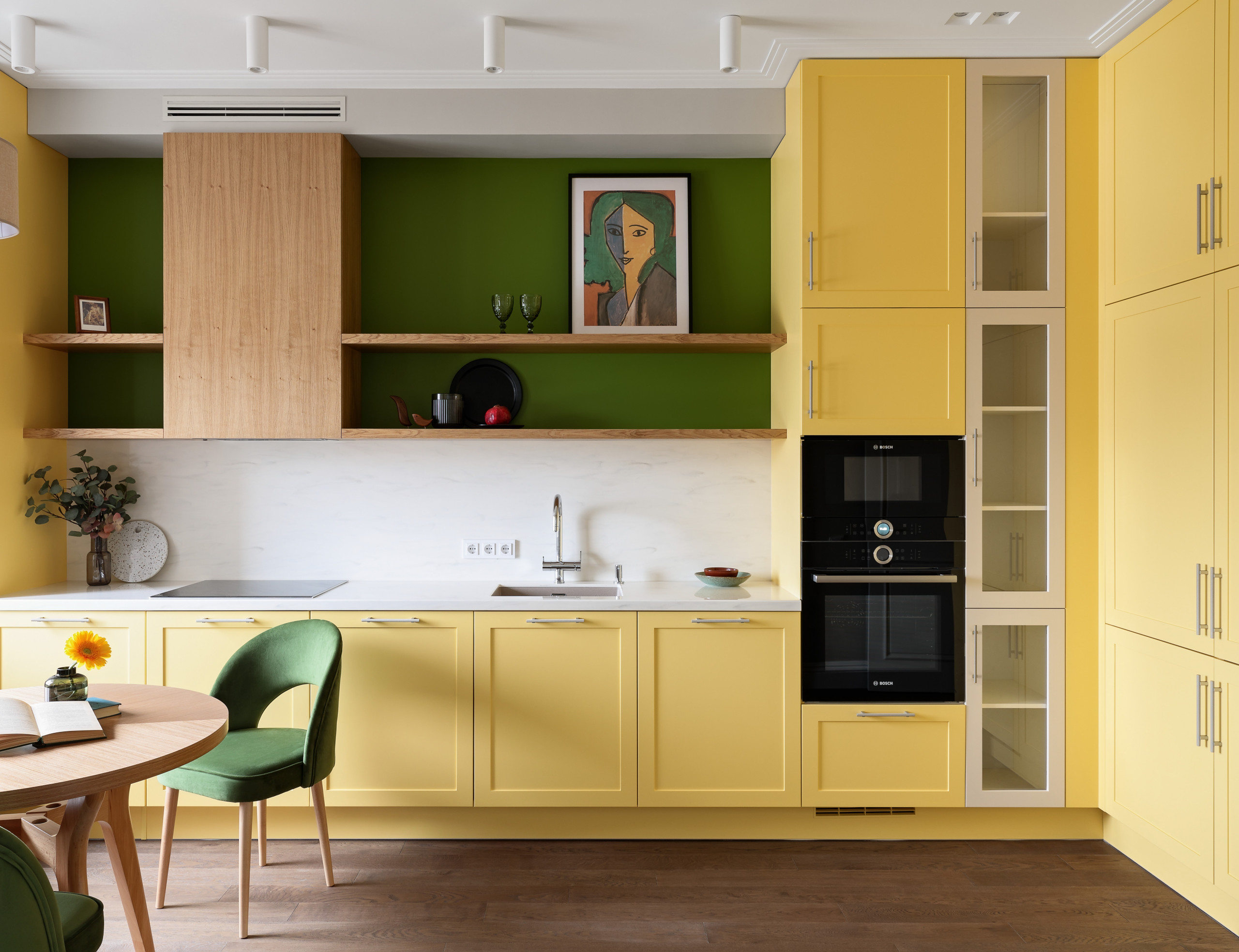 Делаем кухню желтого цвета - модный интерьер для желтой кухни - фото