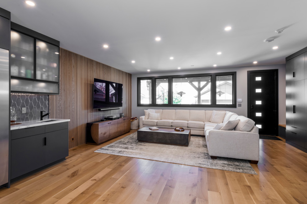 Modern Luxury in Tremont-Whole Home Renovation - Modern - Living Room ...
