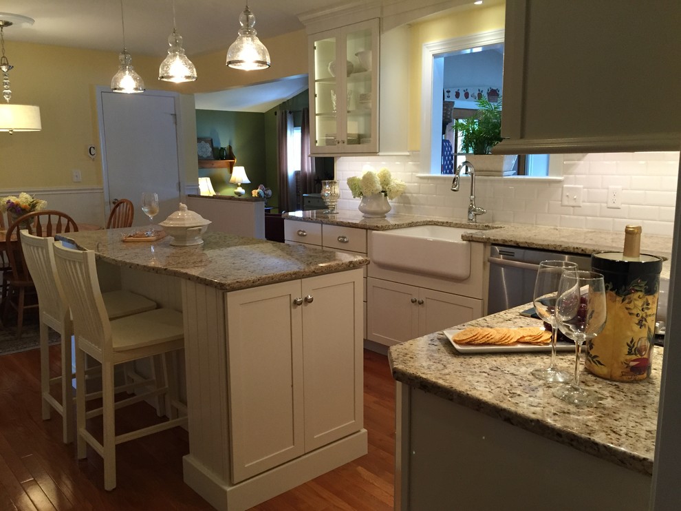 Off-white & White Kitchen with the Perfect Amount of "Glimmer"