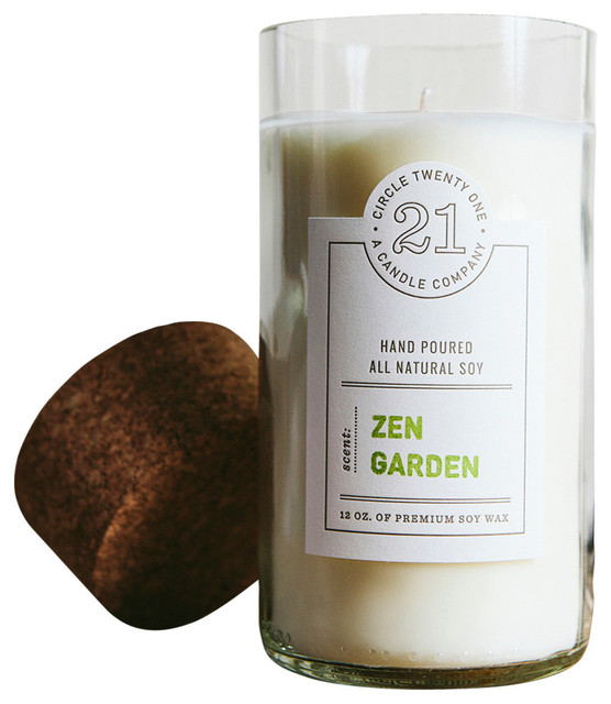 Zen Garden Pure Soy Scented Candle Traditional Candles by