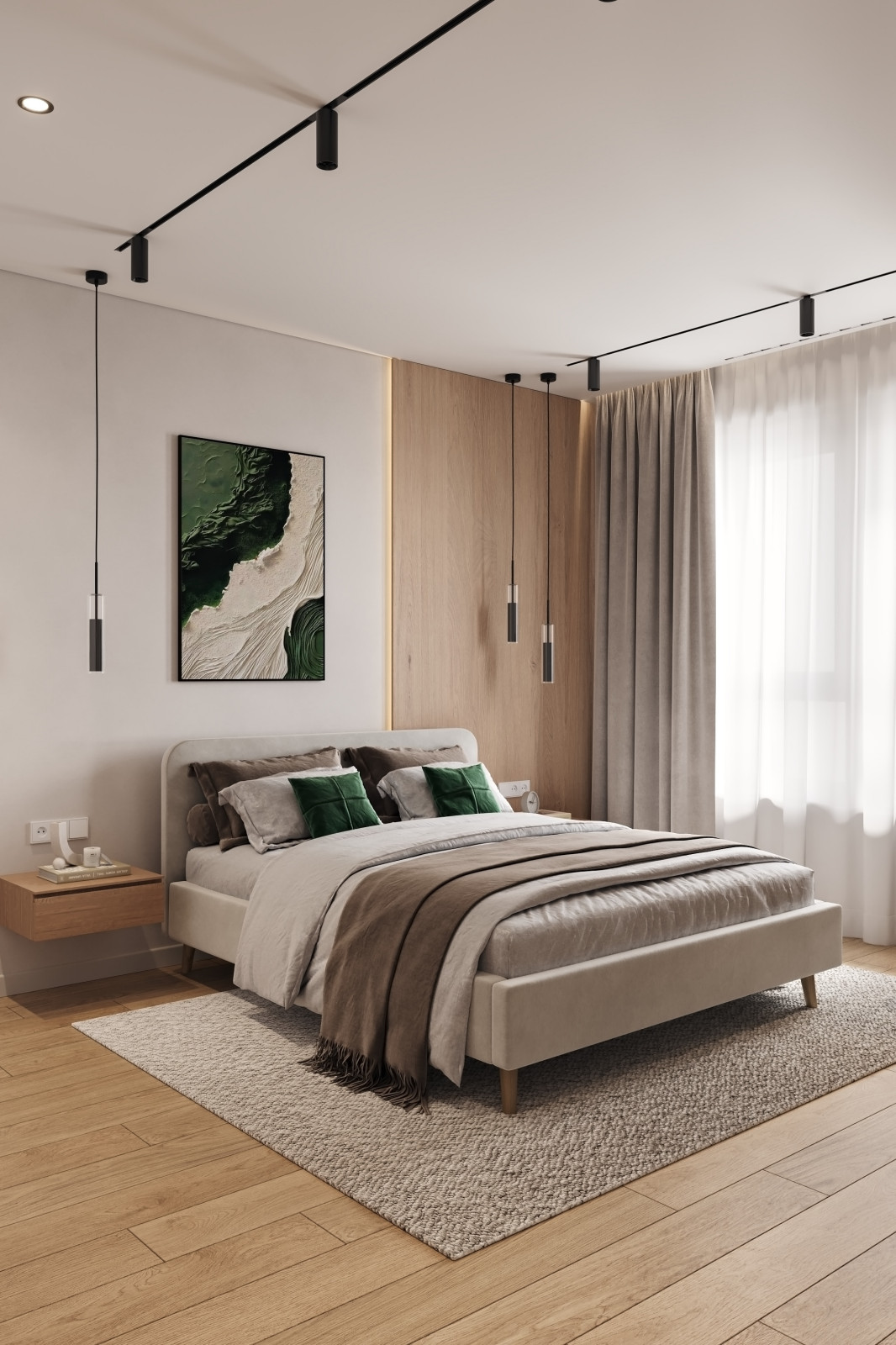 Дизайн интерьера квартиры в современном стиле в ЖК Селигер Сити, Москва