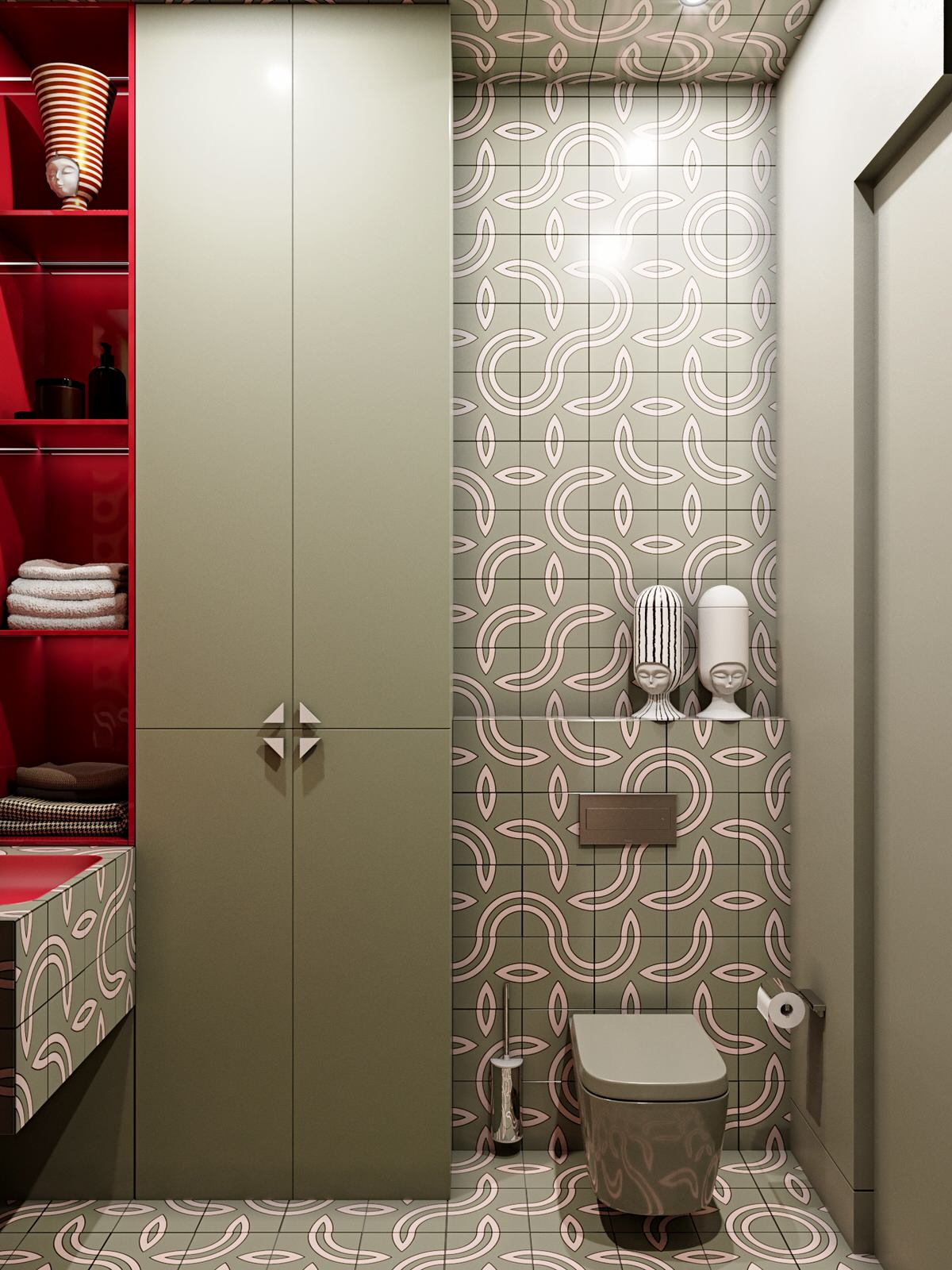 Гостевой санузел. Постирочная. Квартира в ЖК «Малая Ордынка, 19»