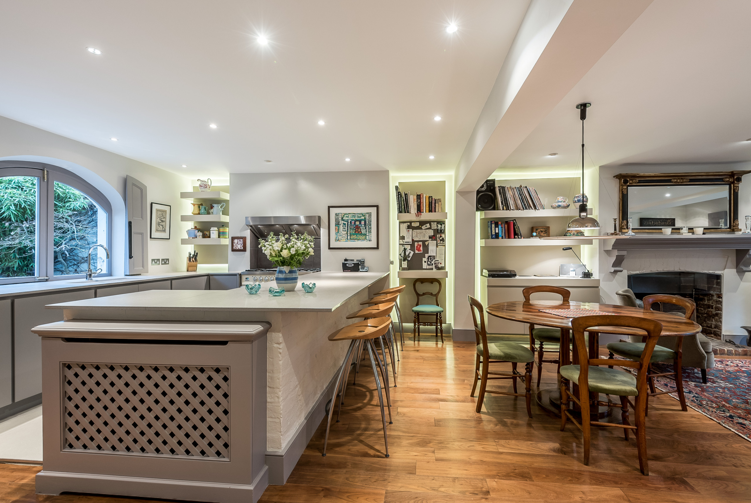 An Eclectic Open Plan Space Perfect for a Family Evening