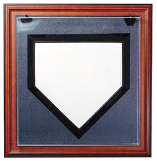 Full Size Home Plate Case-Up Display Case in Brown